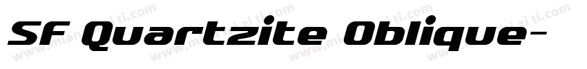 SF Quartzite Oblique字体转换